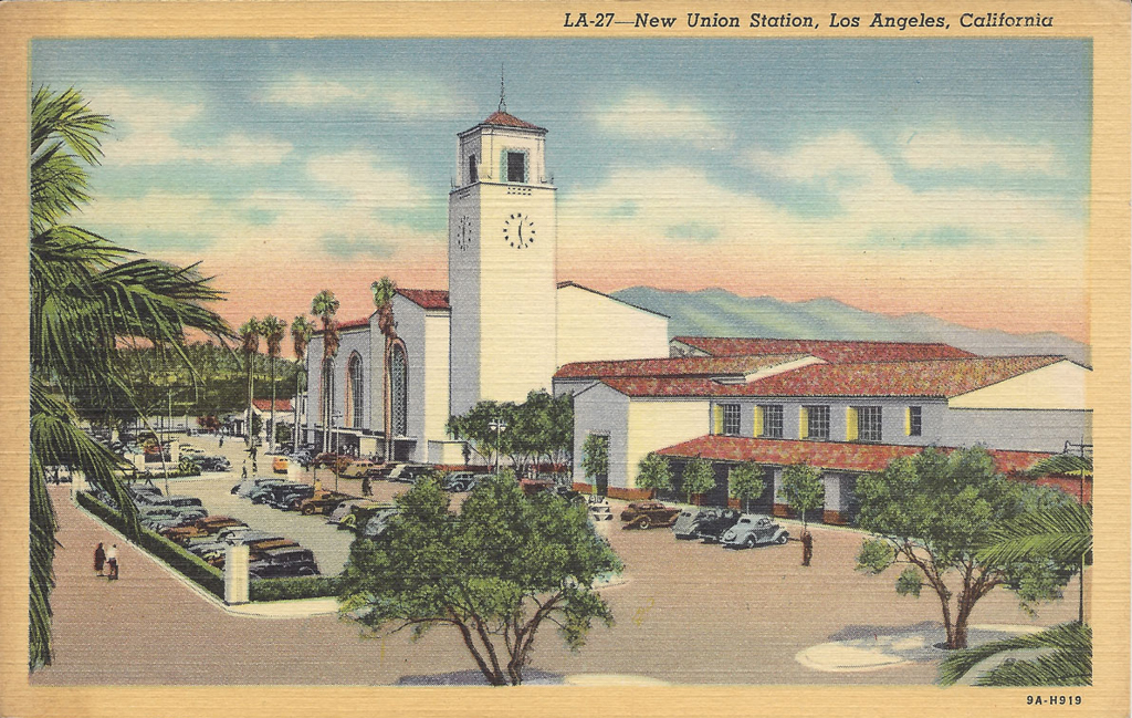 Unused Los Angeles Vintage California Postcard Union Station