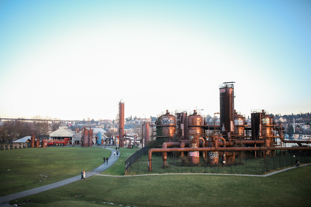 Gas Works Park At Night